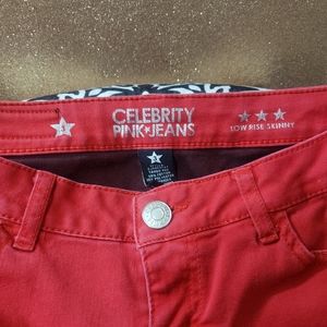 SOLDCelebrity pink Jean's tango red